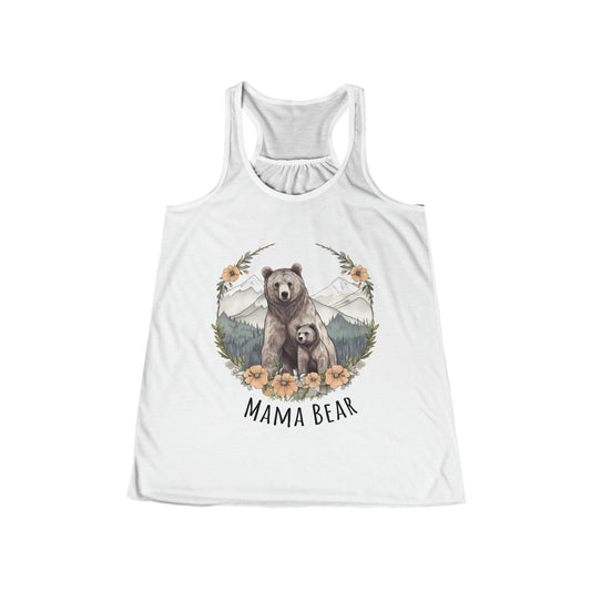 Mama Bear Flowy Racerback Tank (Women's)