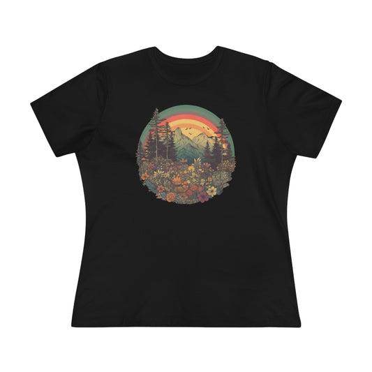 Vintage Style Rainbow Tee (Women's)