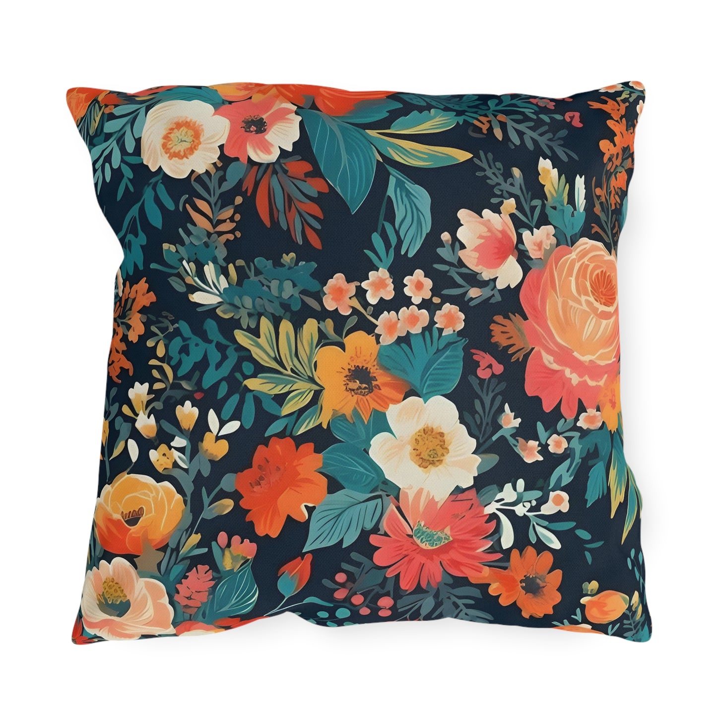 Vibrant Floral Outdoor Pillows