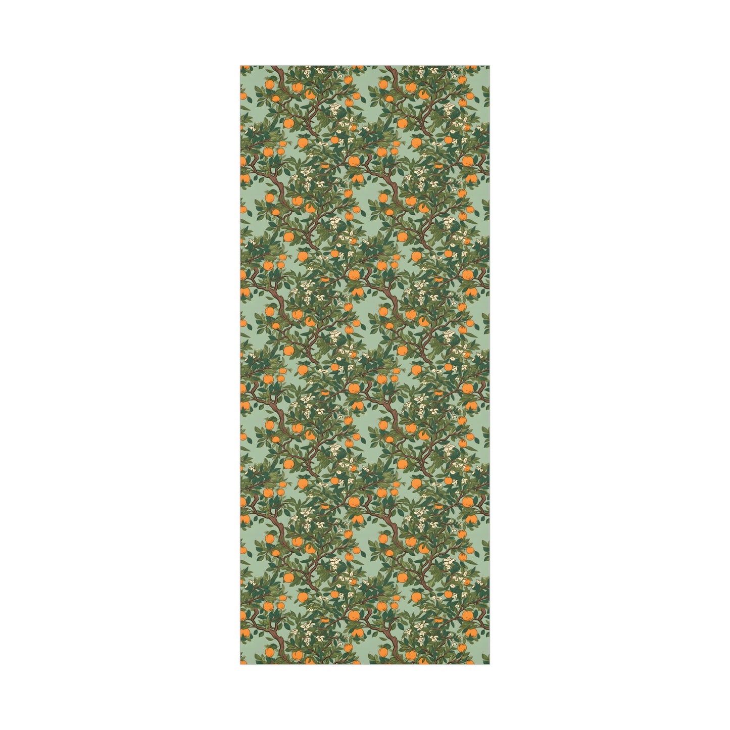 Vintage Inspired Orange Trees Gift Wrapping Paper