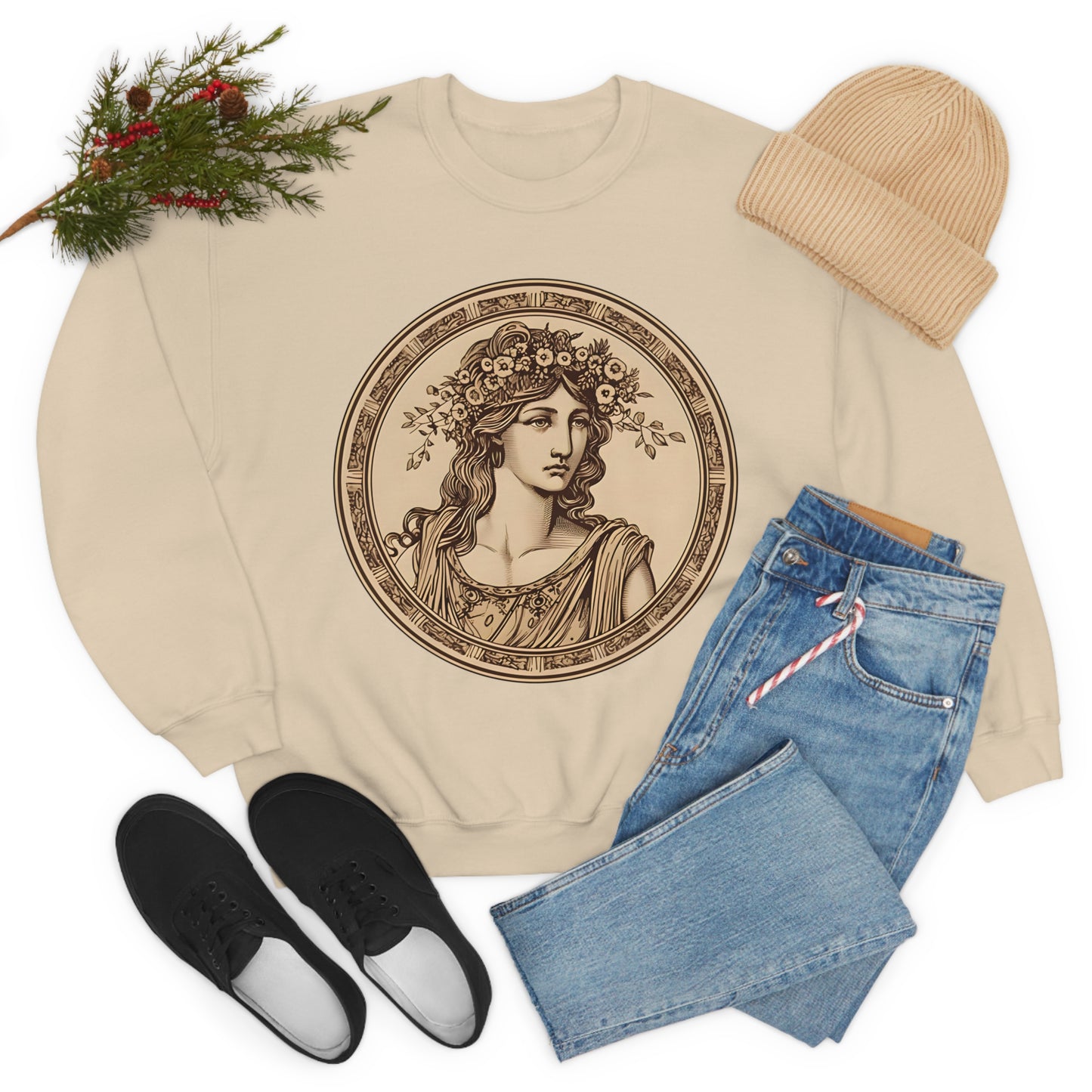 Greek Goddess Crewneck Sweatshirt (Unisex)