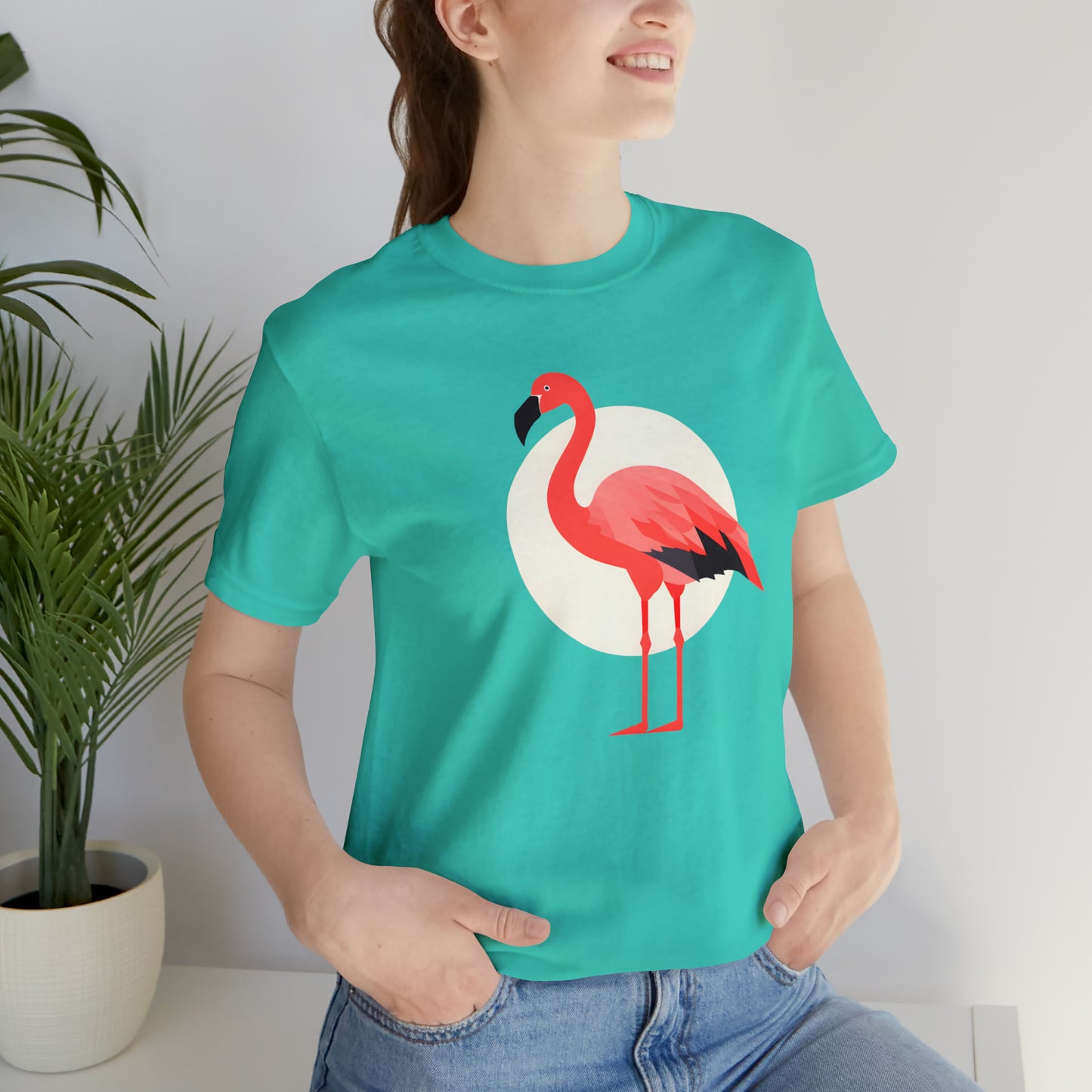 Flamingo and Moon Tee (Unisex)