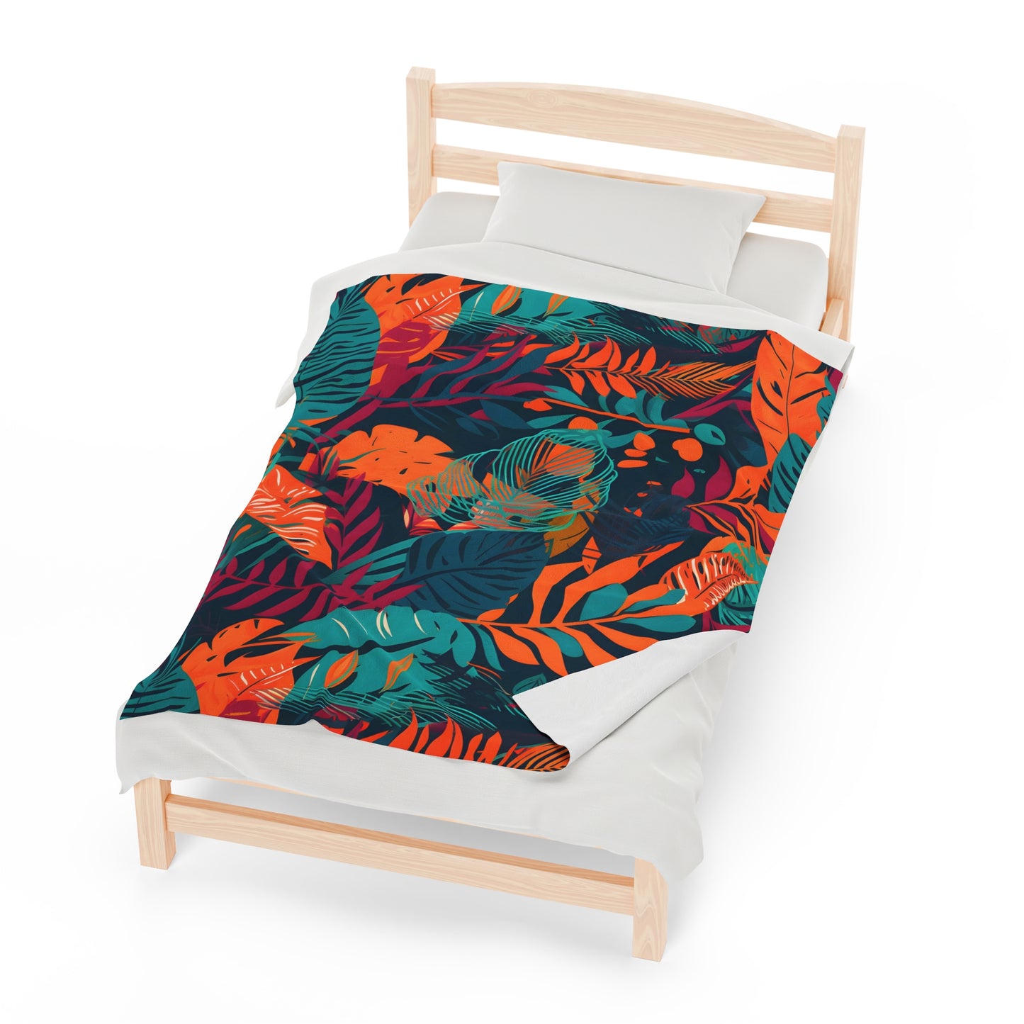 Jungle Print Plush Blanket