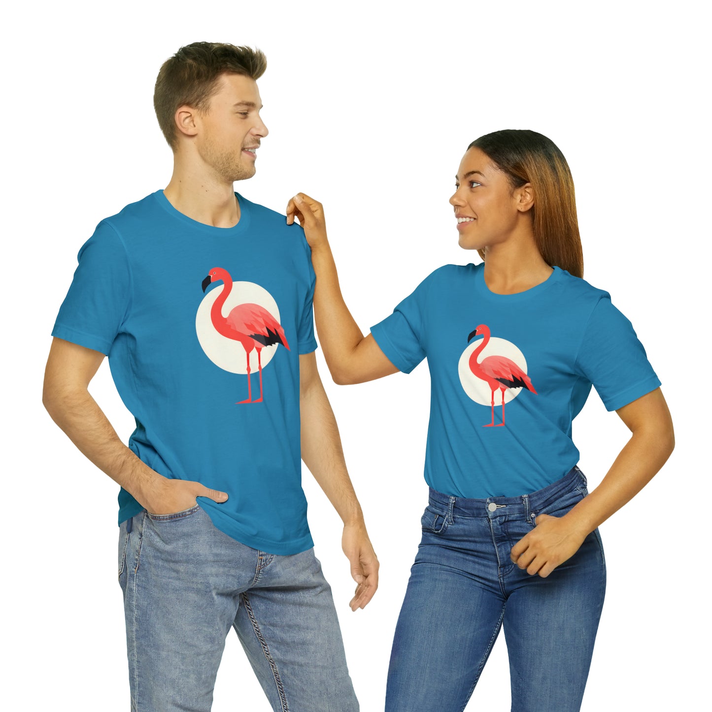 Flamingo and Moon Tee (Unisex)