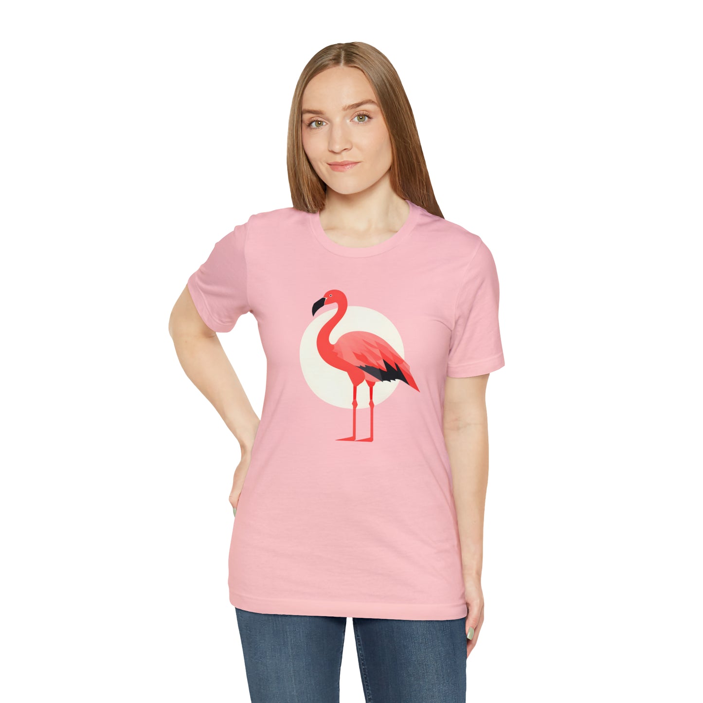 Flamingo and Moon Tee (Unisex)