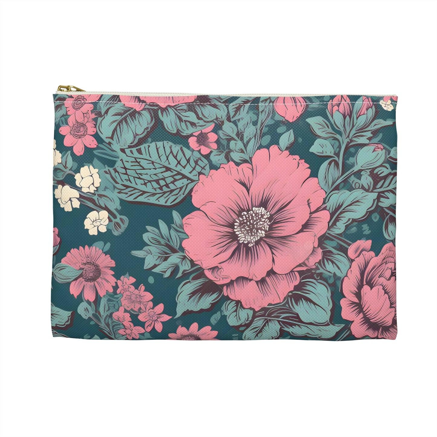 Vintage Inspired Florals Accessory Pouch