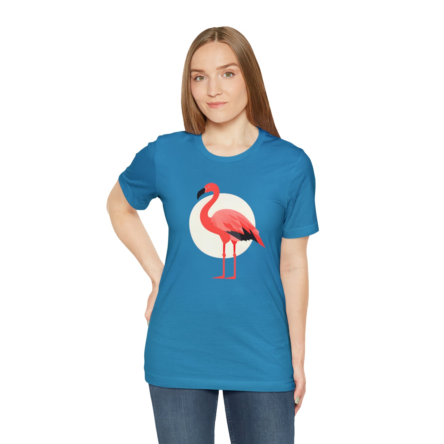 Flamingo and Moon Tee (Unisex)