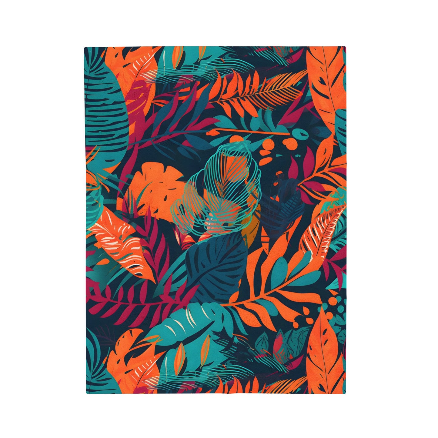 Jungle Print Plush Blanket