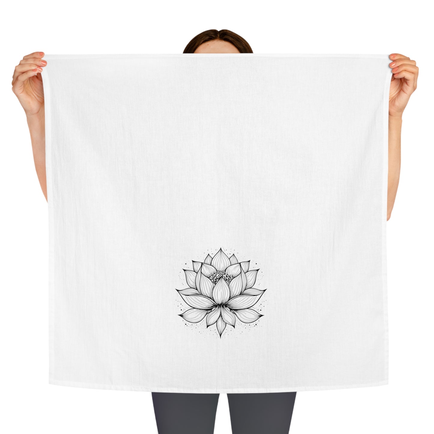 Lotus Flower Tea Towel