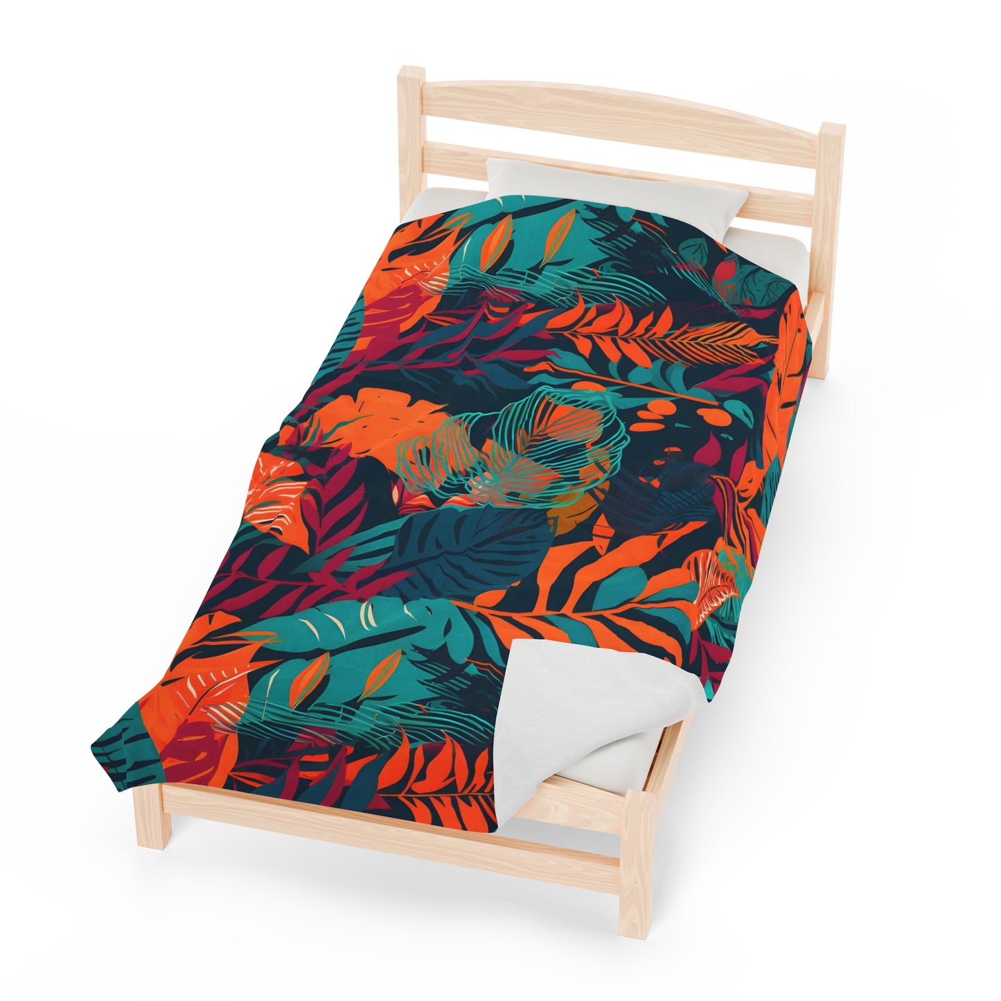 Jungle Print Plush Blanket