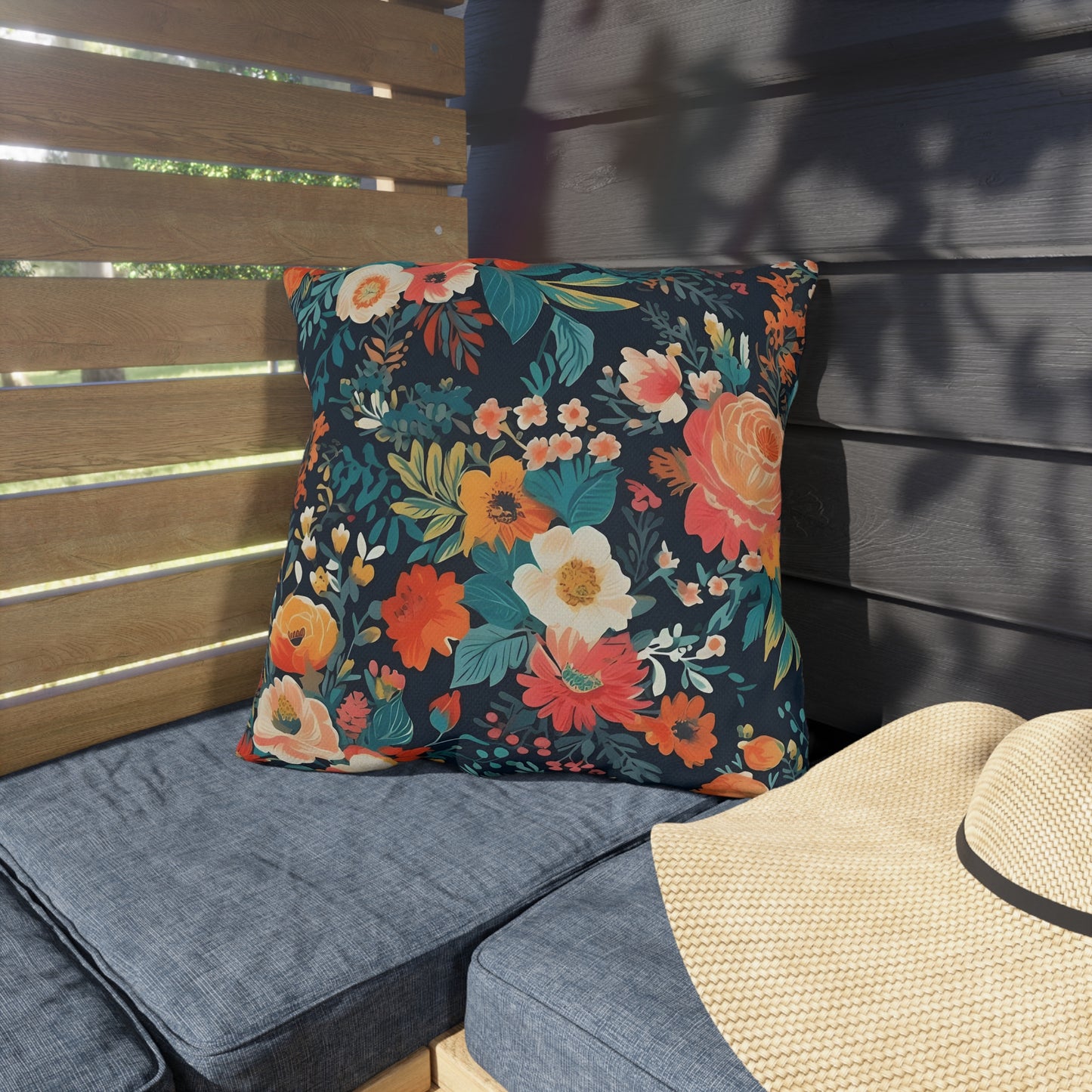 Vibrant Floral Outdoor Pillows