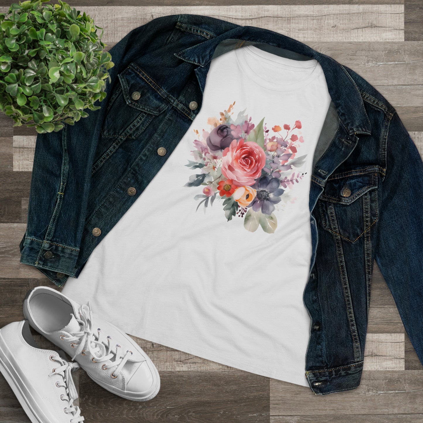 Watercolor Floral Tee (Women's)