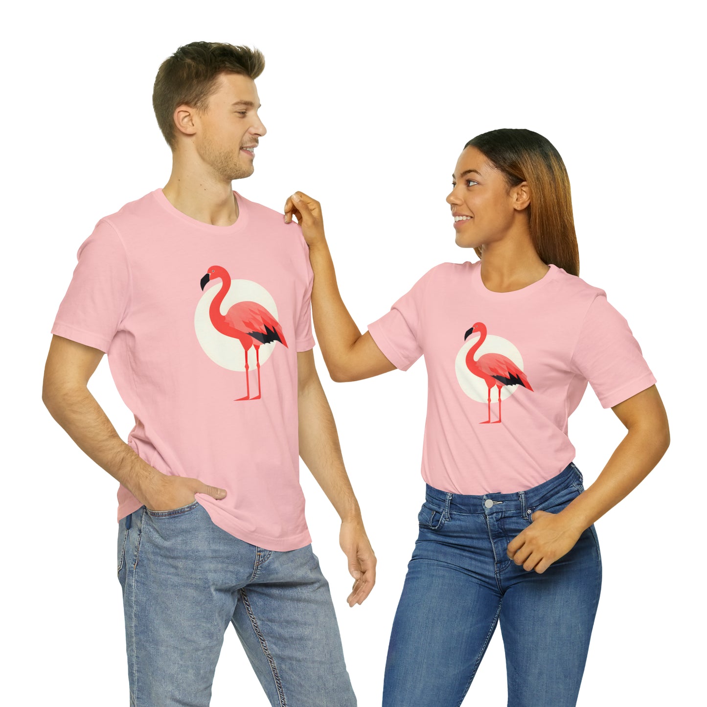 Flamingo and Moon Tee (Unisex)