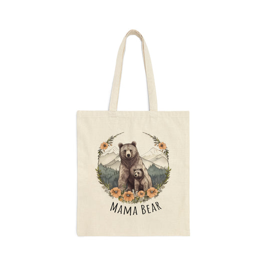 Mama Bear Canvas Tote Bag