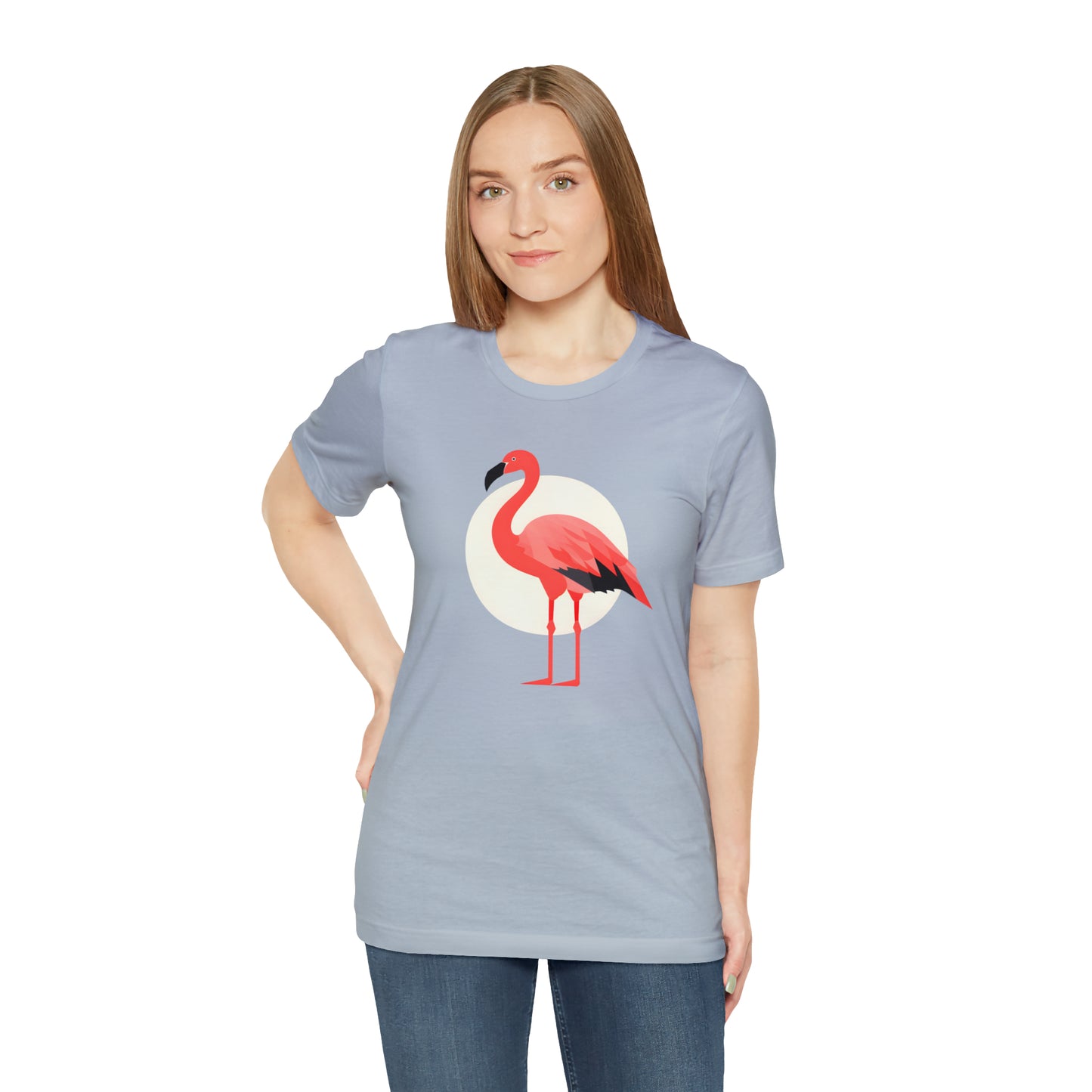 Flamingo and Moon Tee (Unisex)