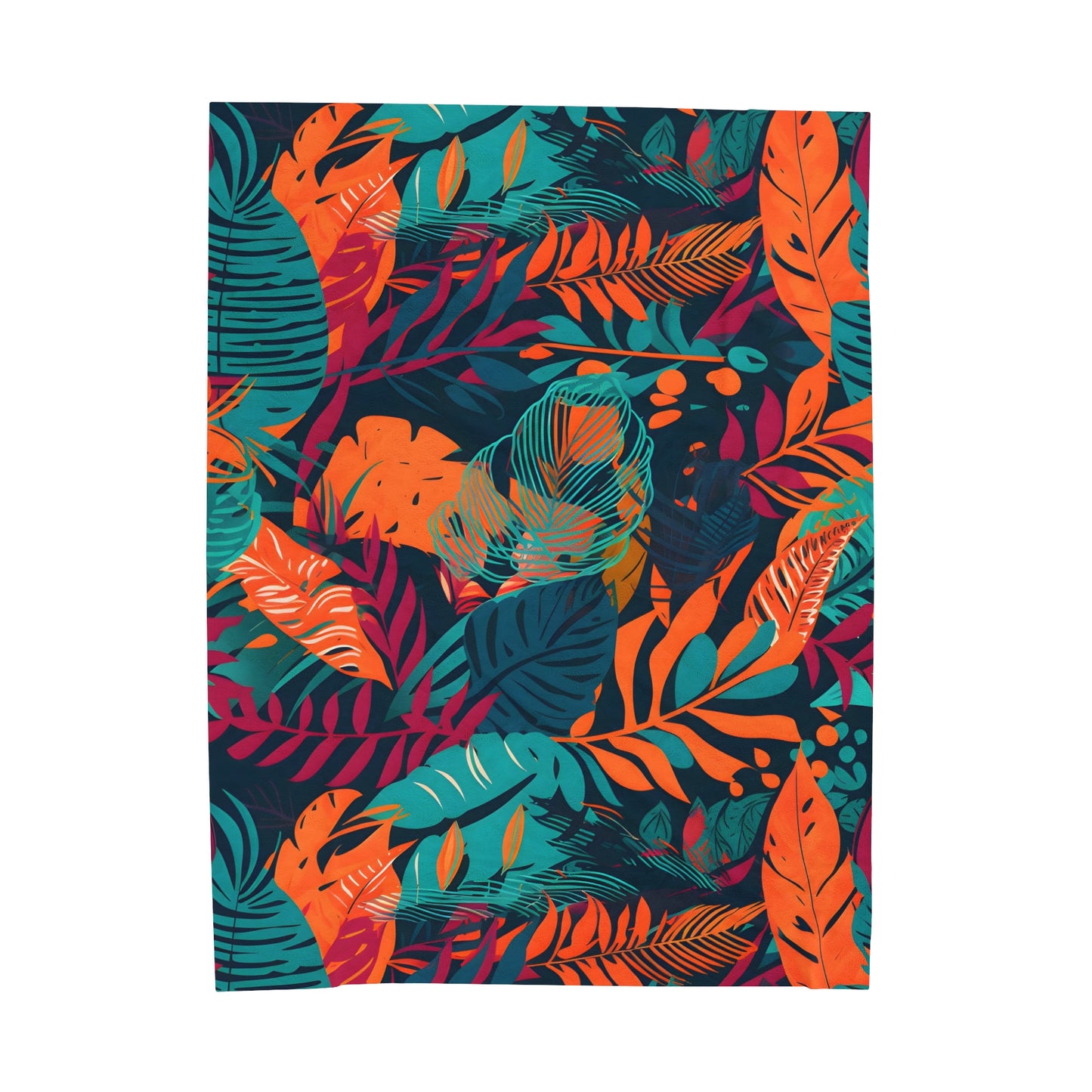 Jungle Print Plush Blanket