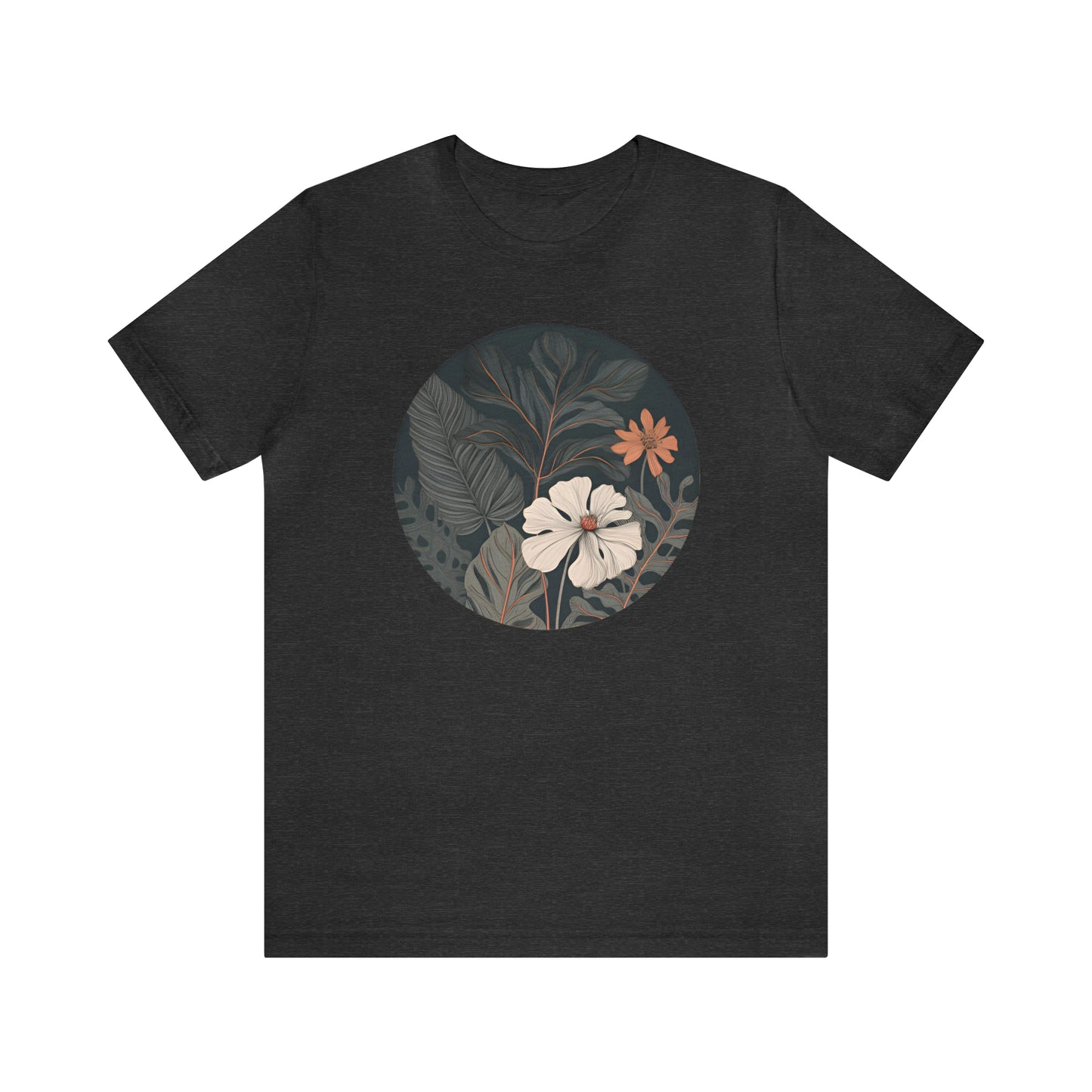 Dark Tropical Floral Tee (Unisex)