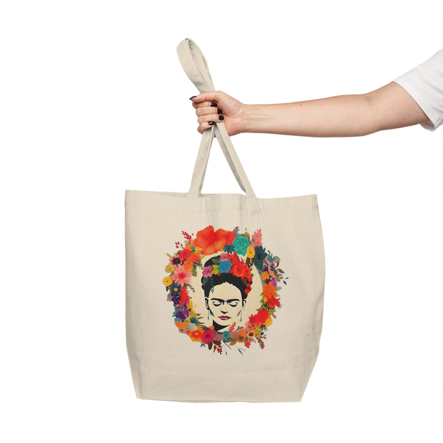 Frida Canvas Shopping Tote