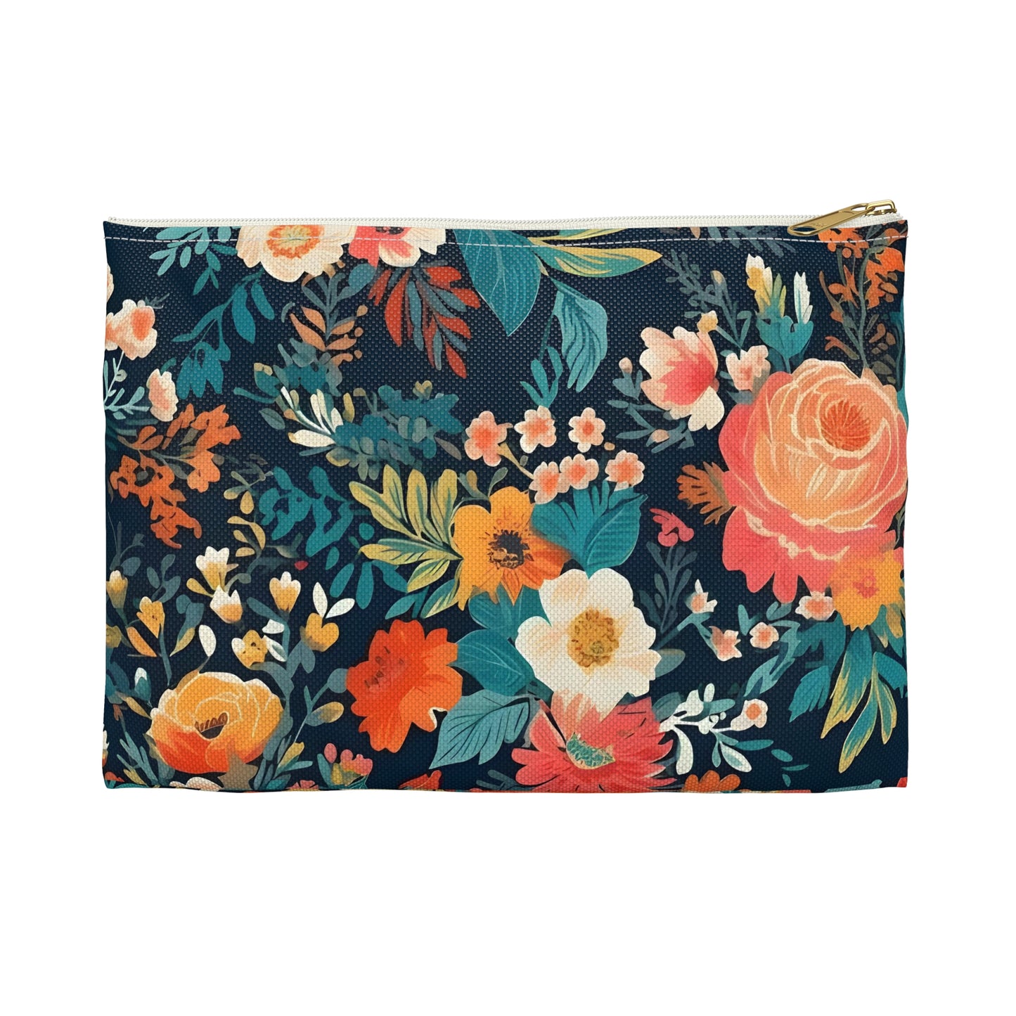 Vibrant Florals Accessory Pouch