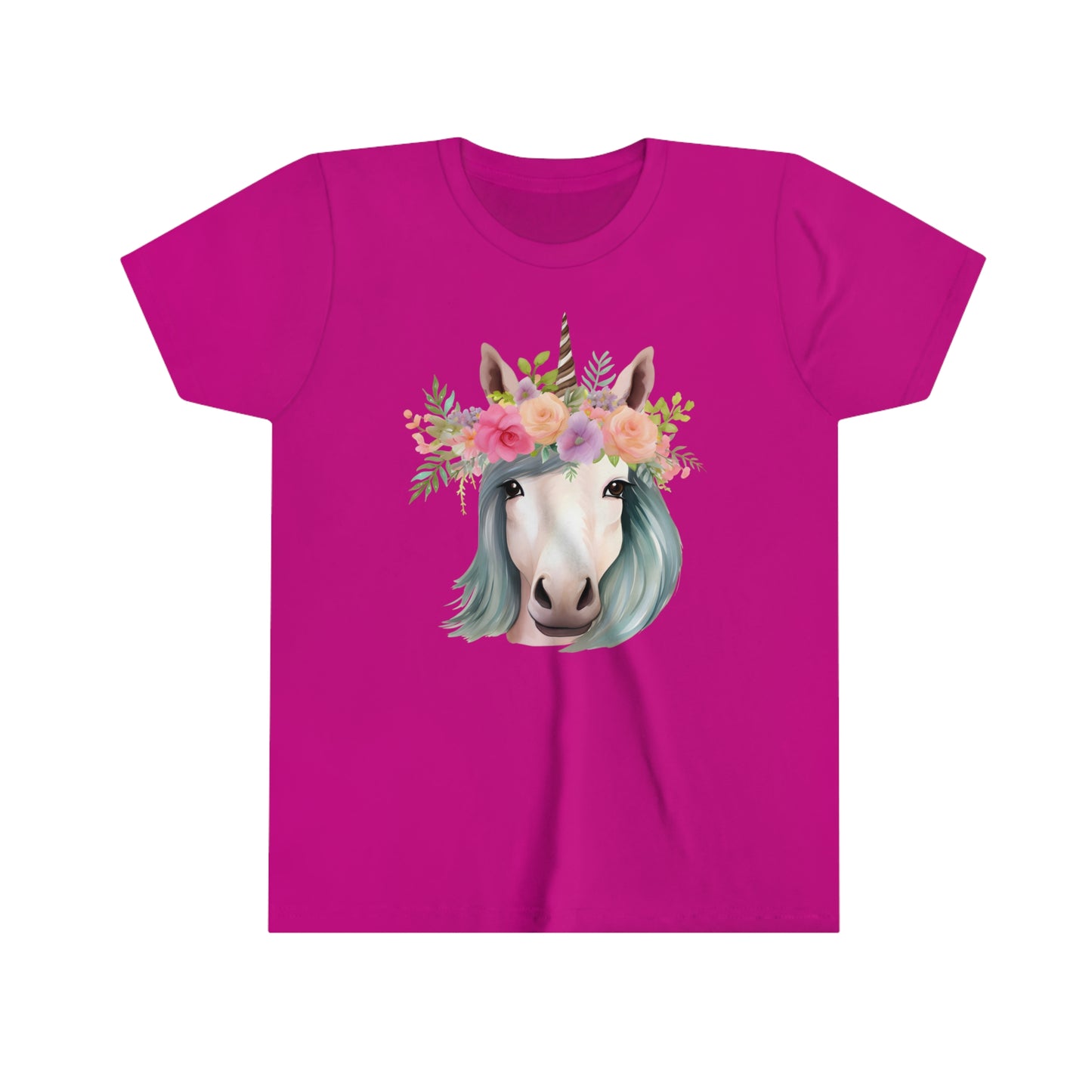 Floral Unicorn Tee (Youth)