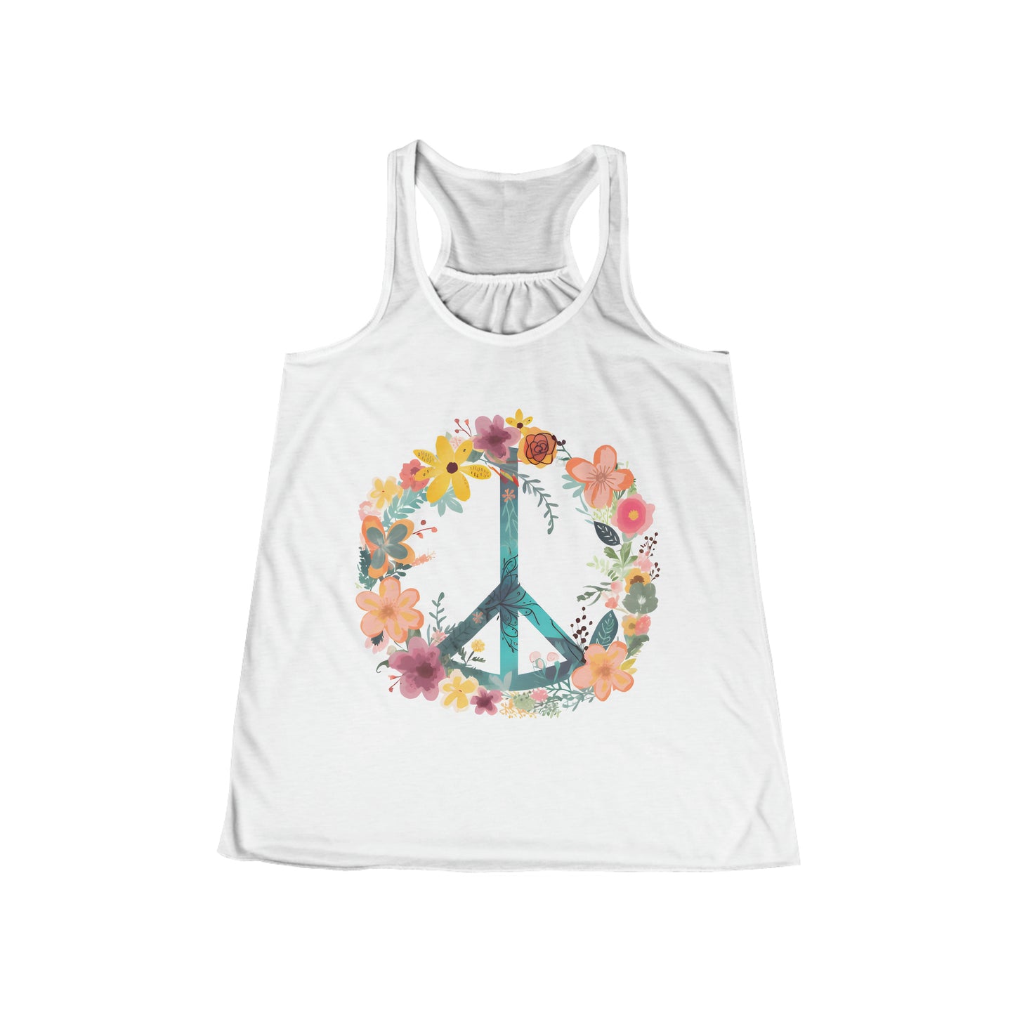 Wildflower Peace Racerback Tank (Women's)