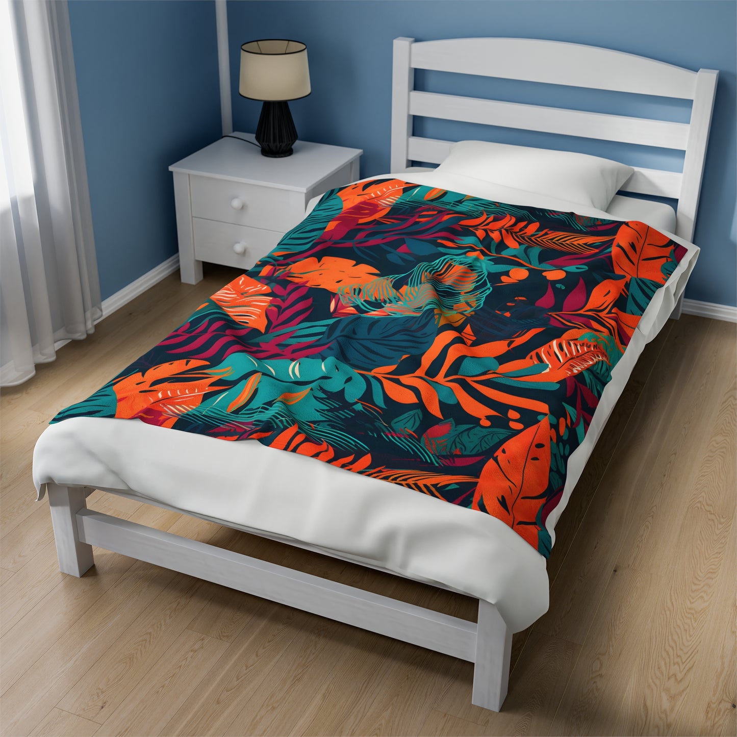 Jungle Print Plush Blanket