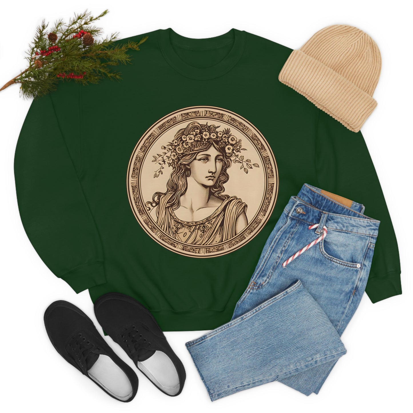 Greek Goddess Crewneck Sweatshirt (Unisex)