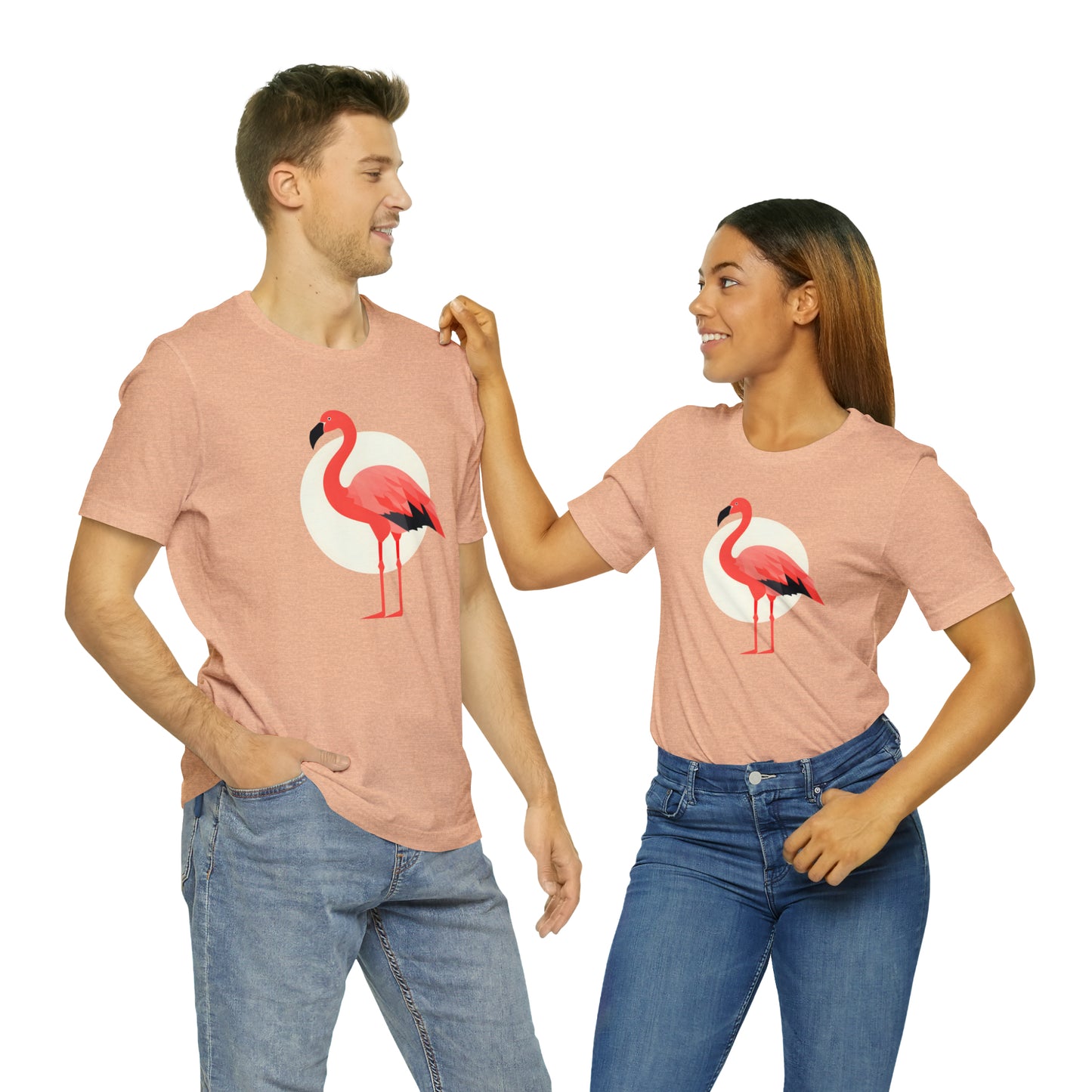 Flamingo and Moon Tee (Unisex)