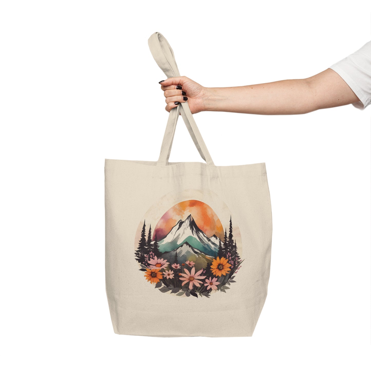 The Boho Wildflower Shopping Tote