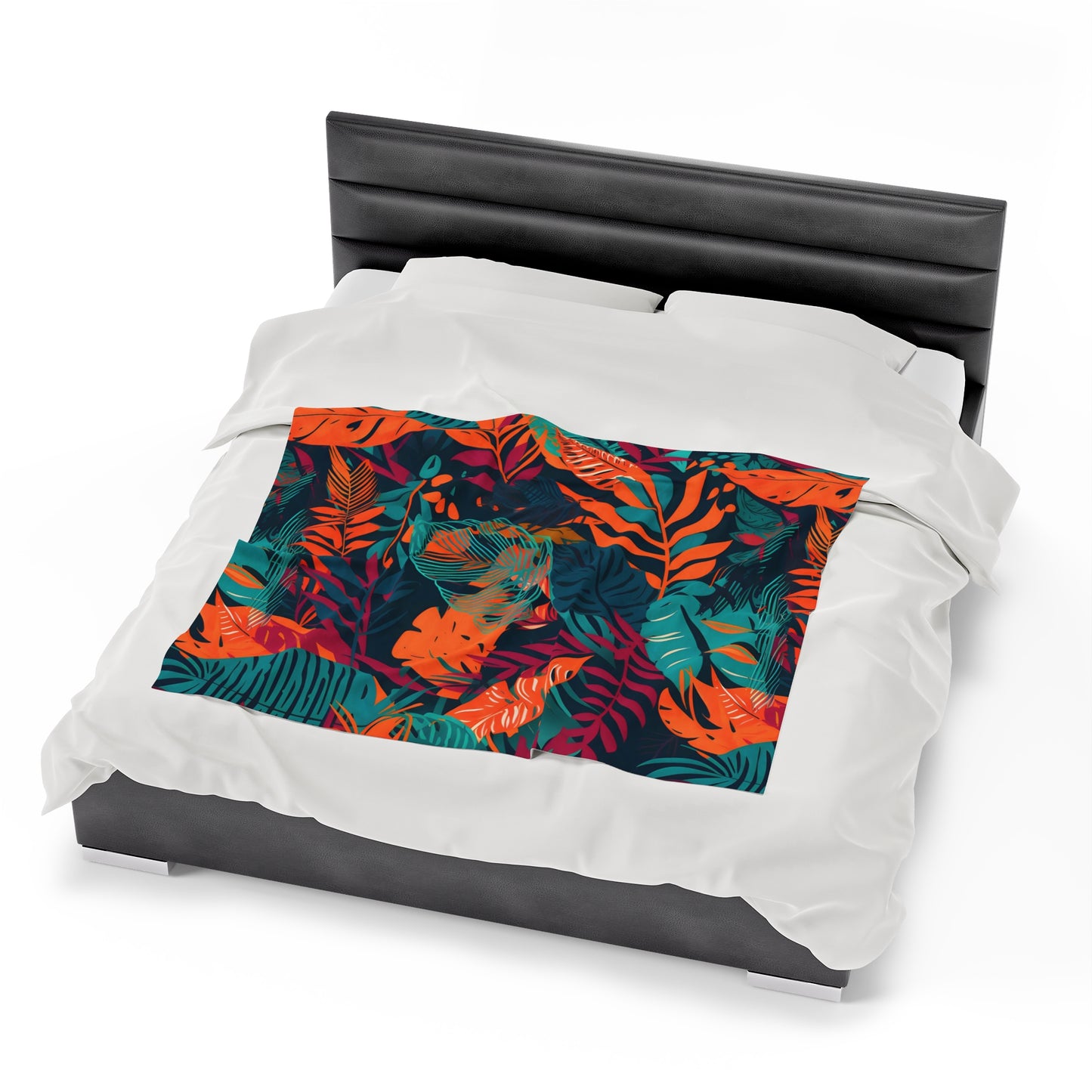 Jungle Print Plush Blanket