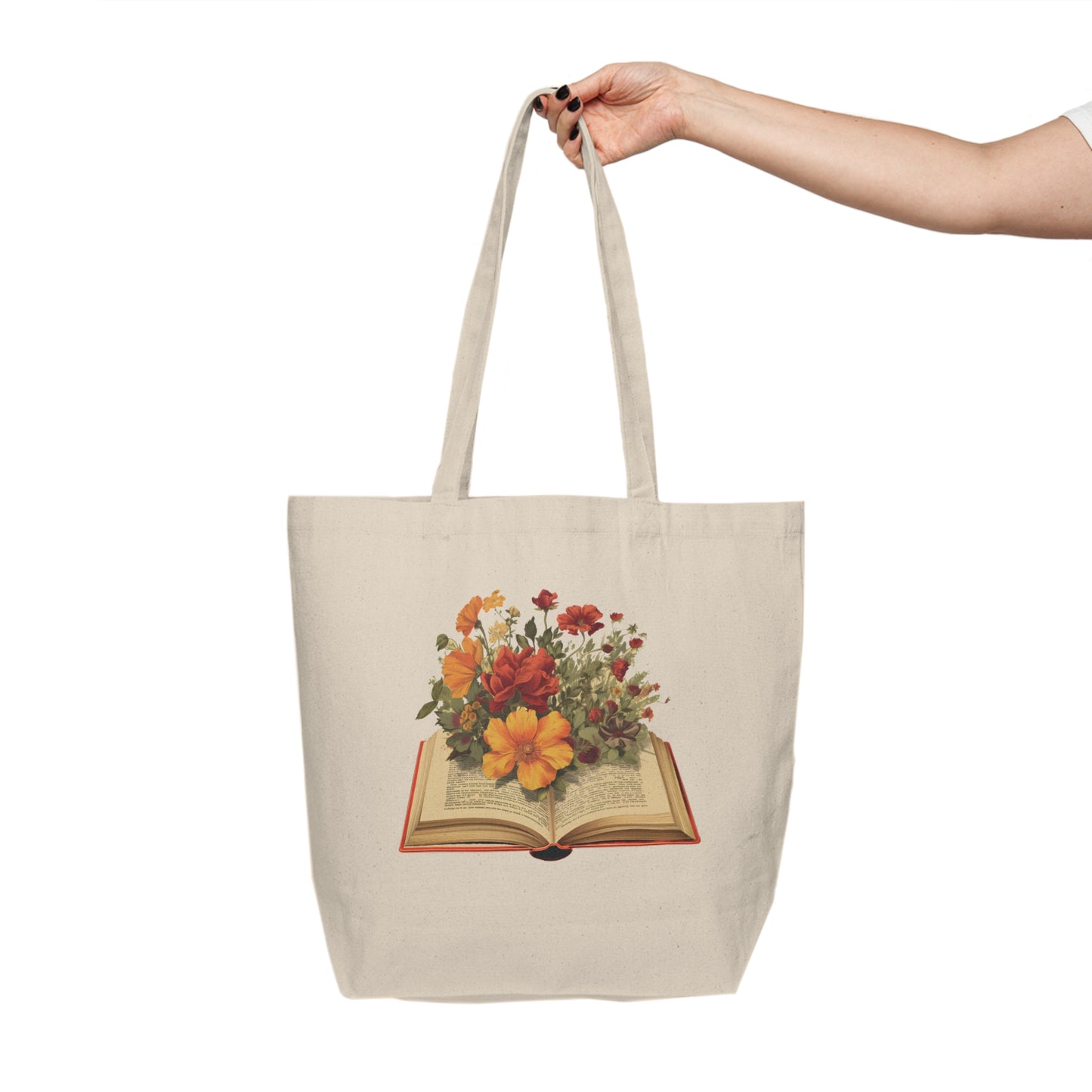 Blooming Book Shopping Tote