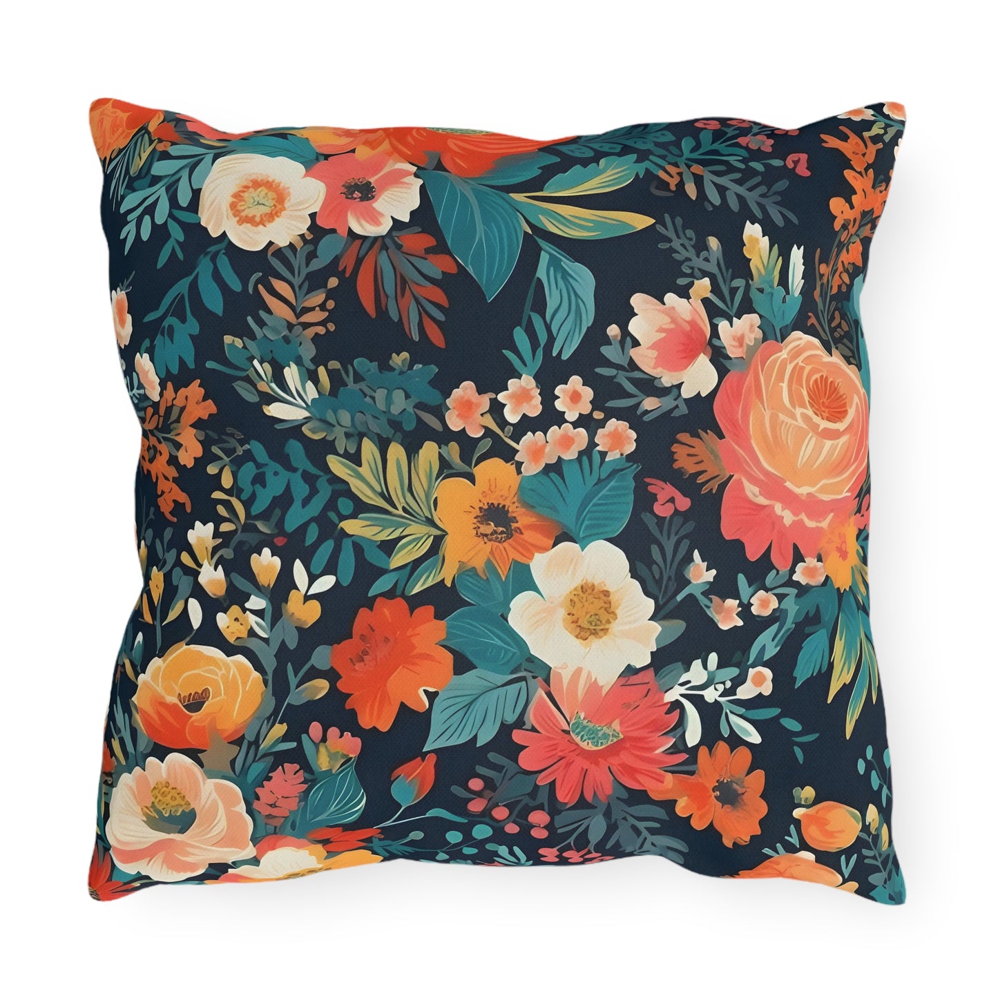 Vibrant Floral Outdoor Pillows