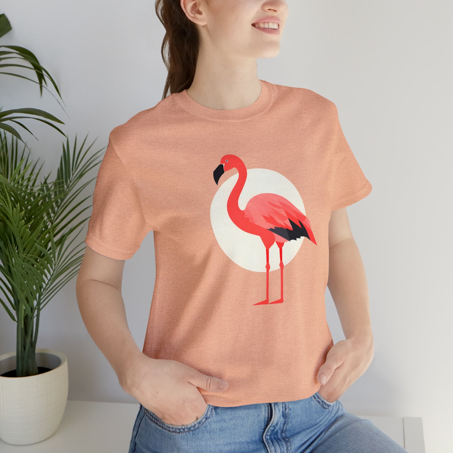 Flamingo and Moon Tee (Unisex)