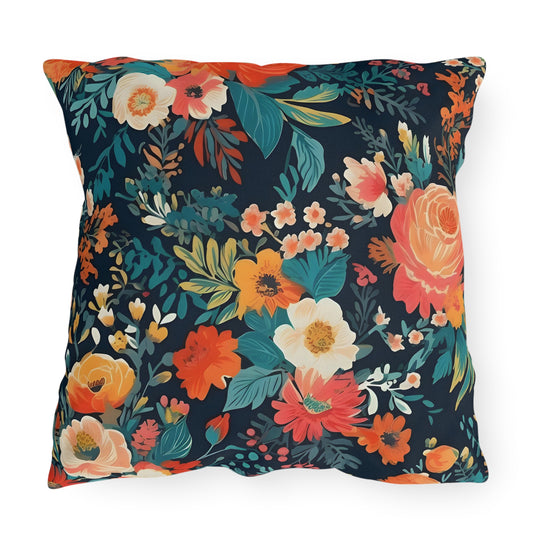 Vibrant Floral Outdoor Pillows