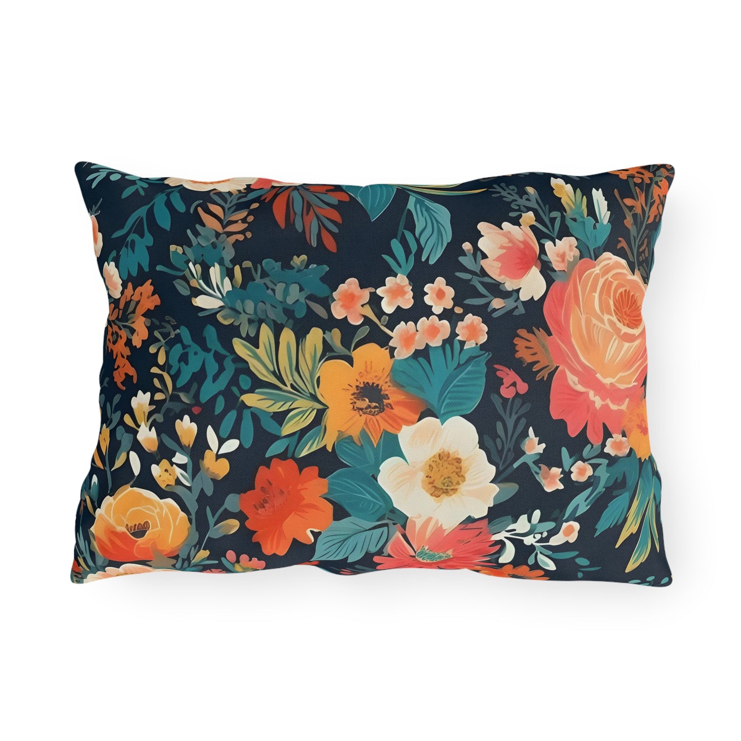 Vibrant Floral Outdoor Pillows