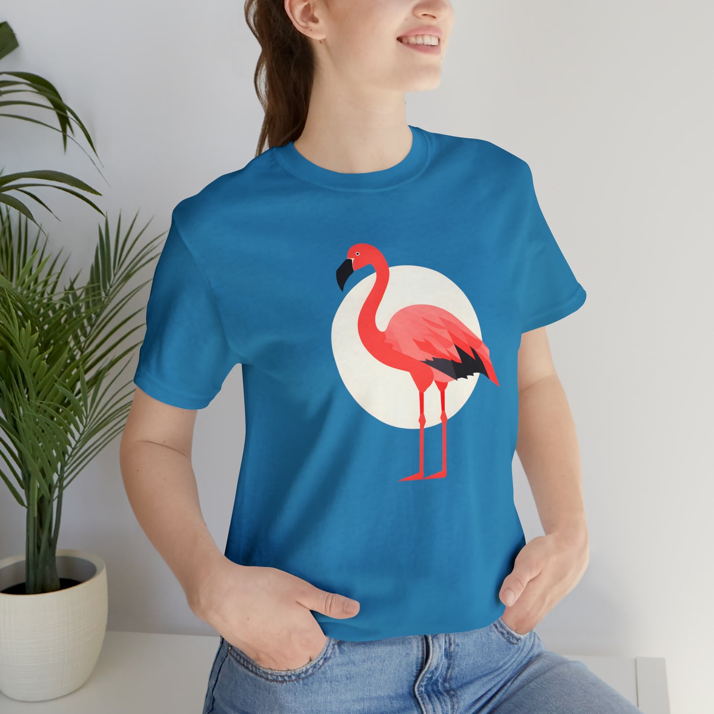 Flamingo and Moon Tee (Unisex)