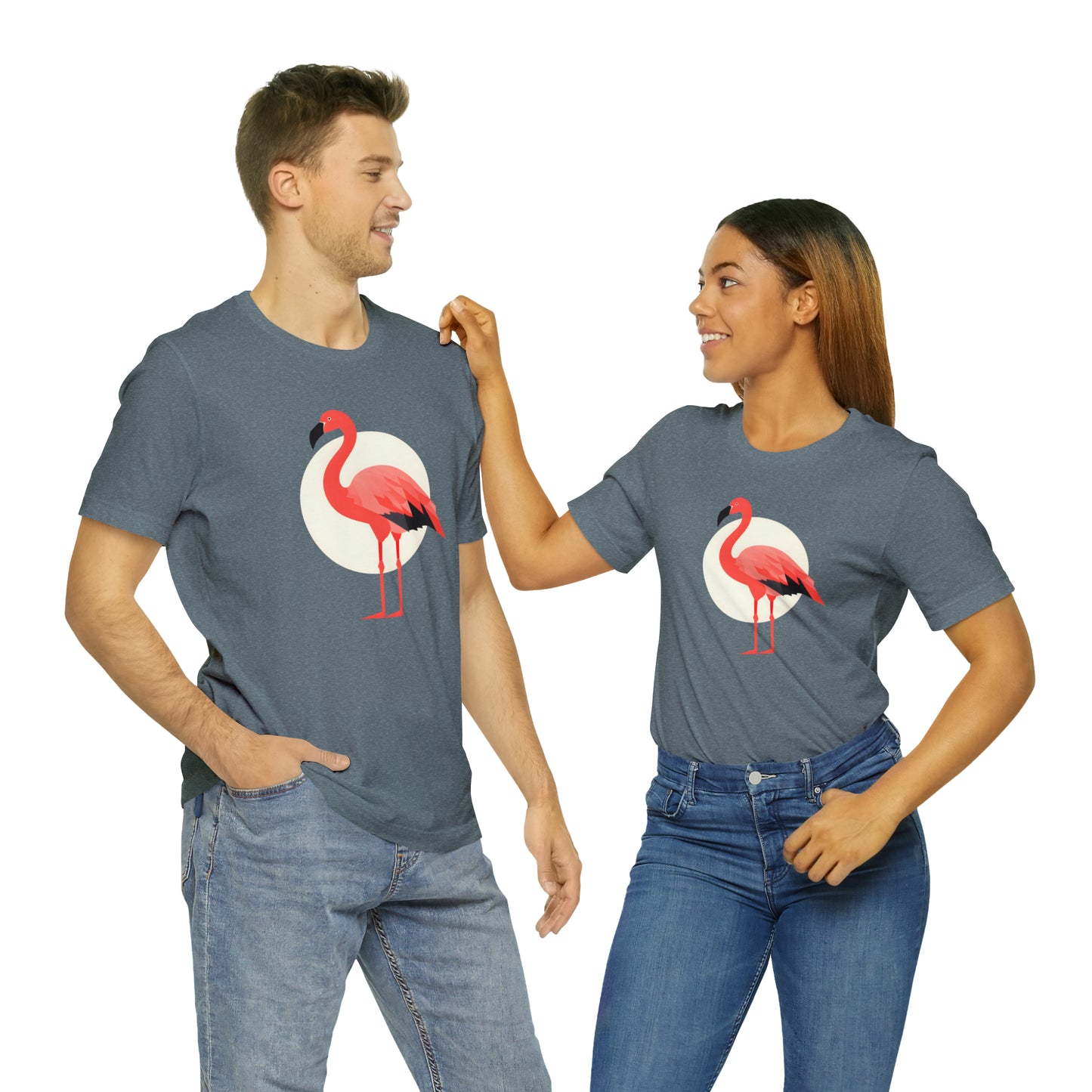 Flamingo and Moon Tee (Unisex)