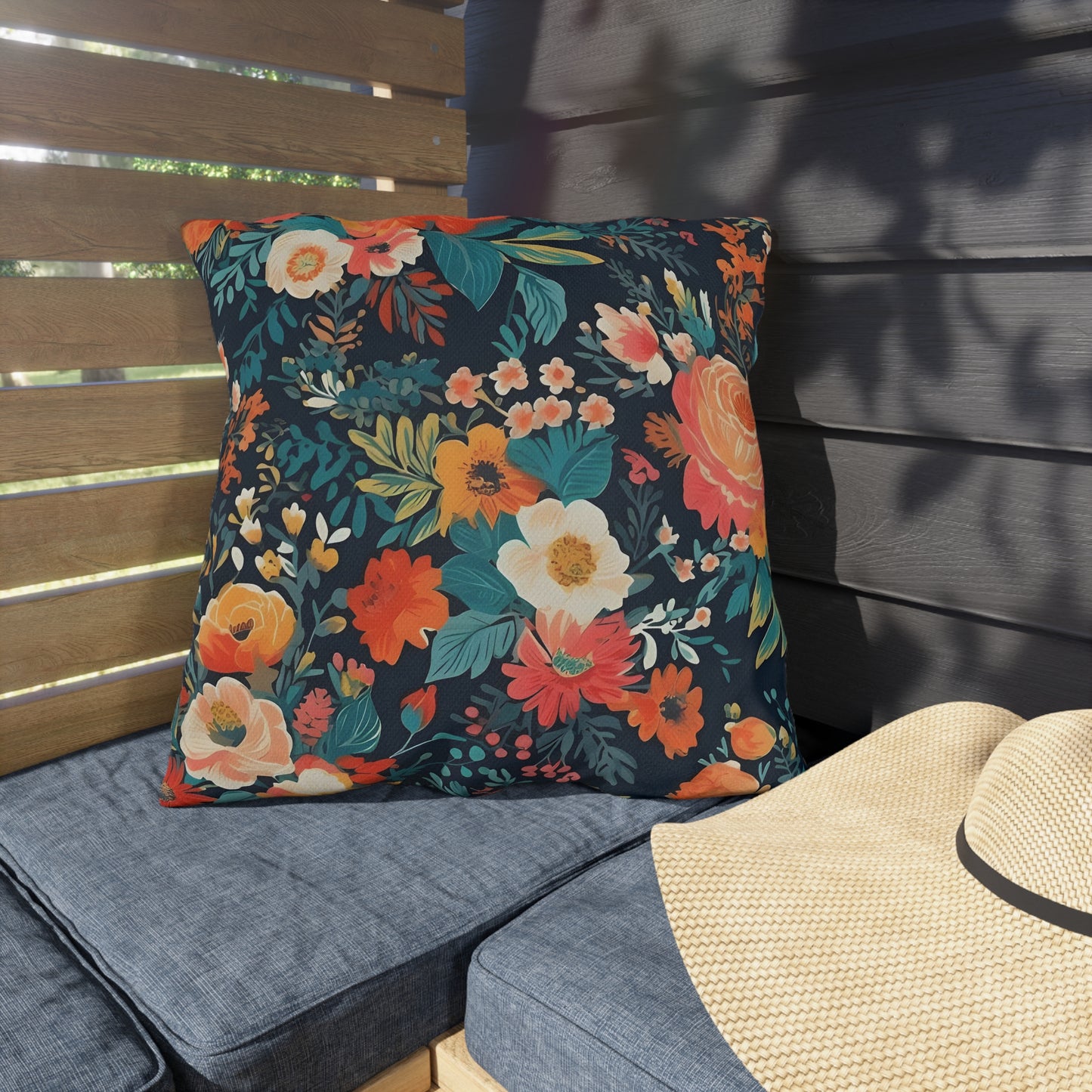 Vibrant Floral Outdoor Pillows