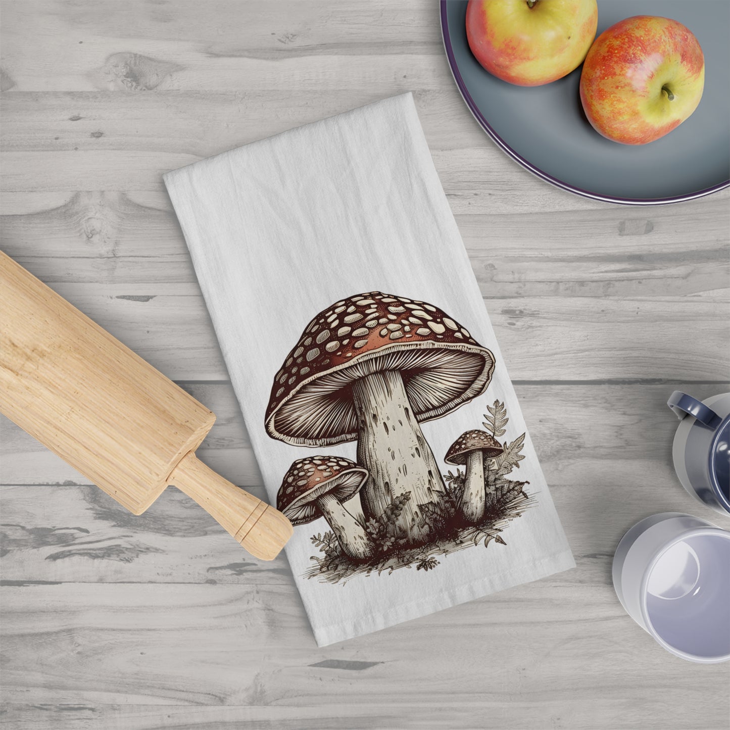 Mushroom Trio Tea Towel