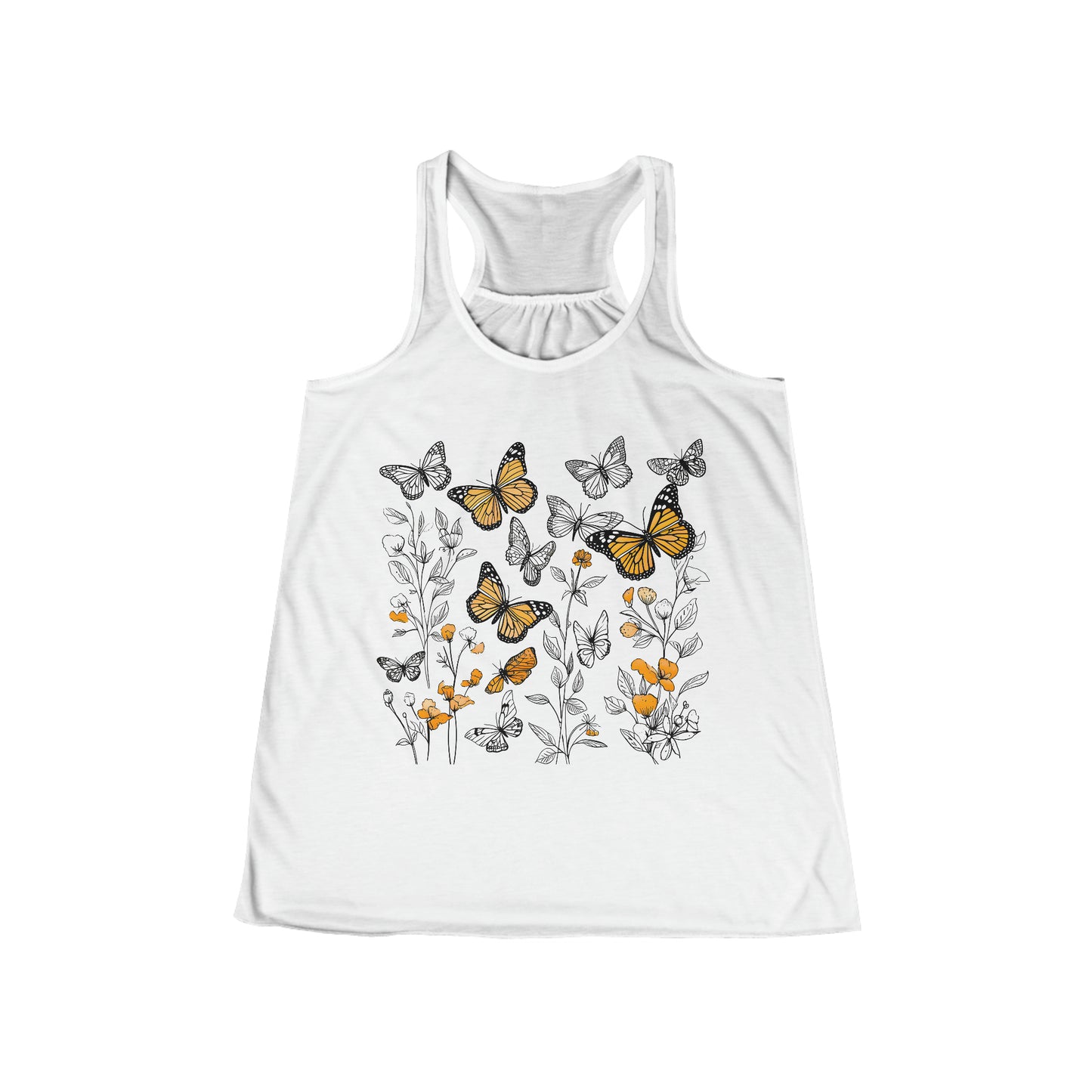 Butterfly Flowy Racerback Tank (Women's)