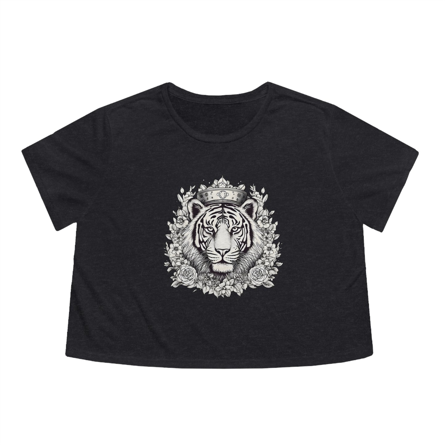 Crowned Tiger Cropped Tee (Women's)