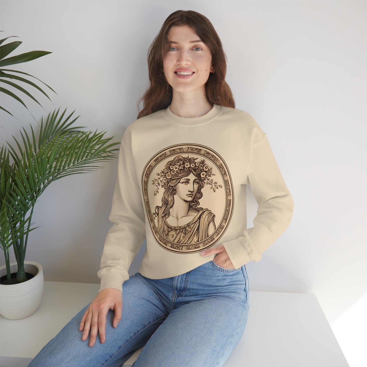 Greek Goddess Crewneck Sweatshirt (Unisex)