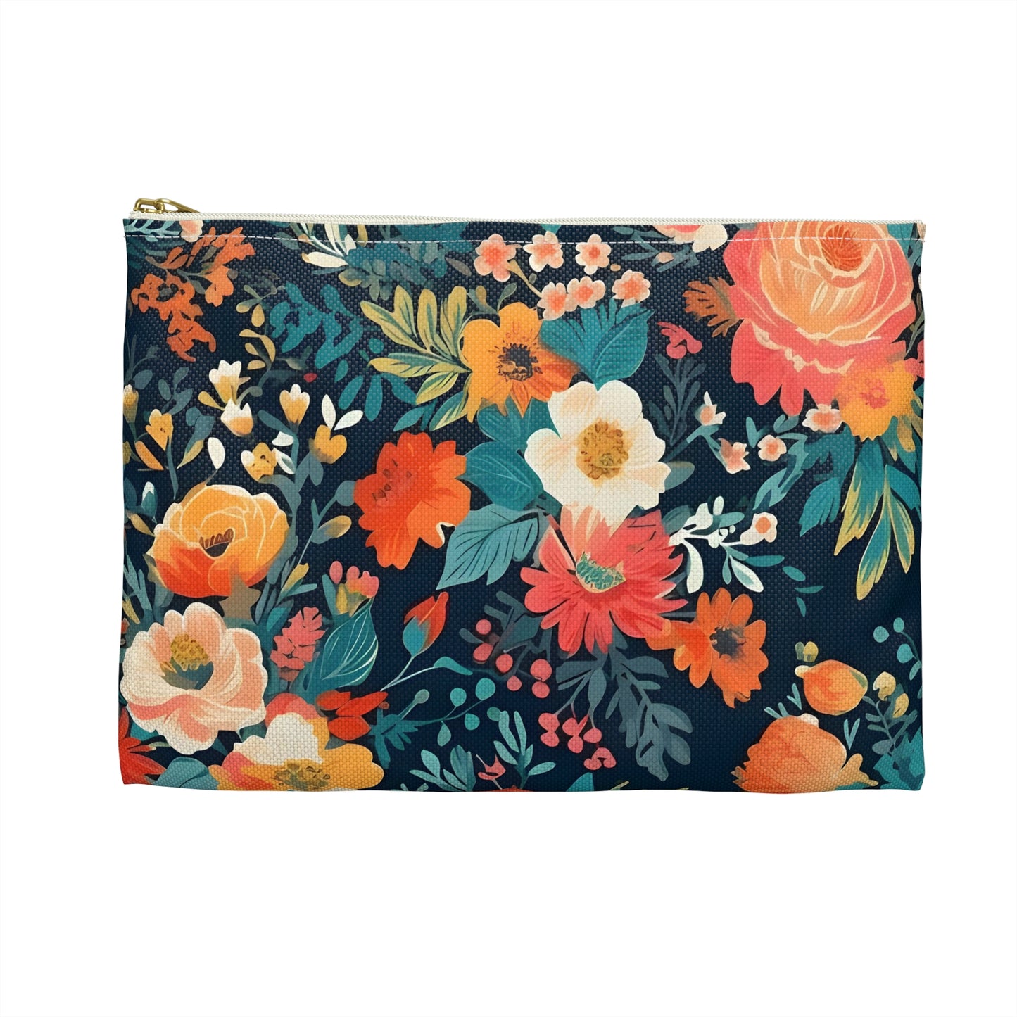 Vibrant Florals Accessory Pouch