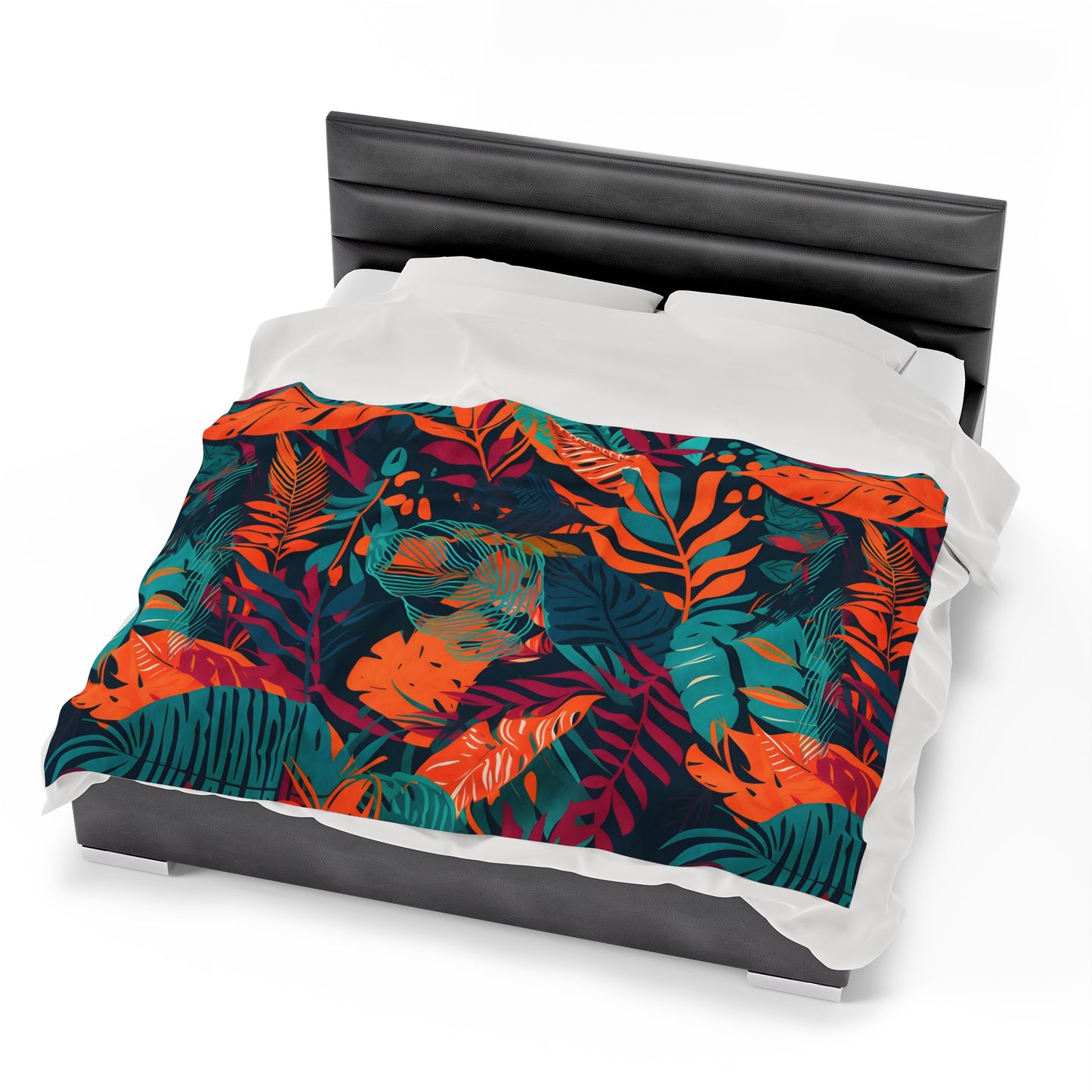 Jungle Print Plush Blanket