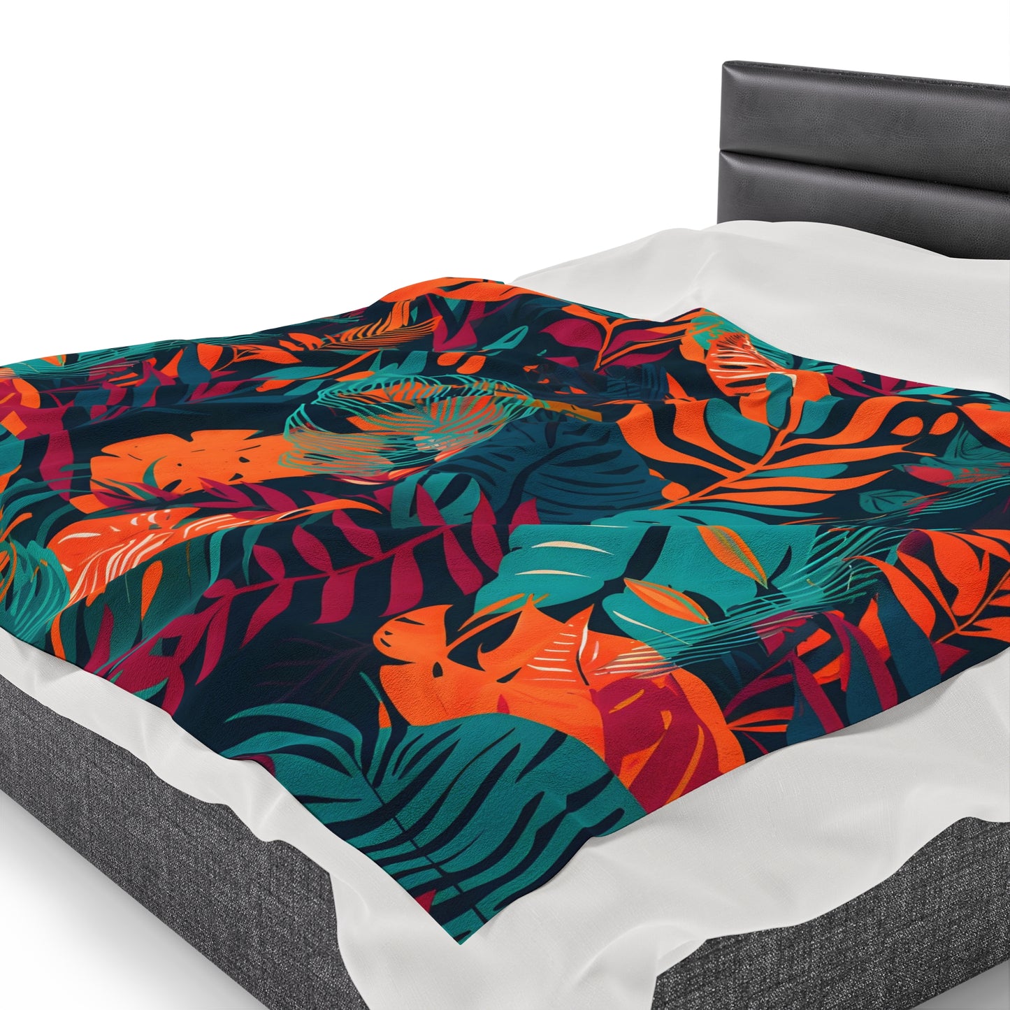 Jungle Print Plush Blanket