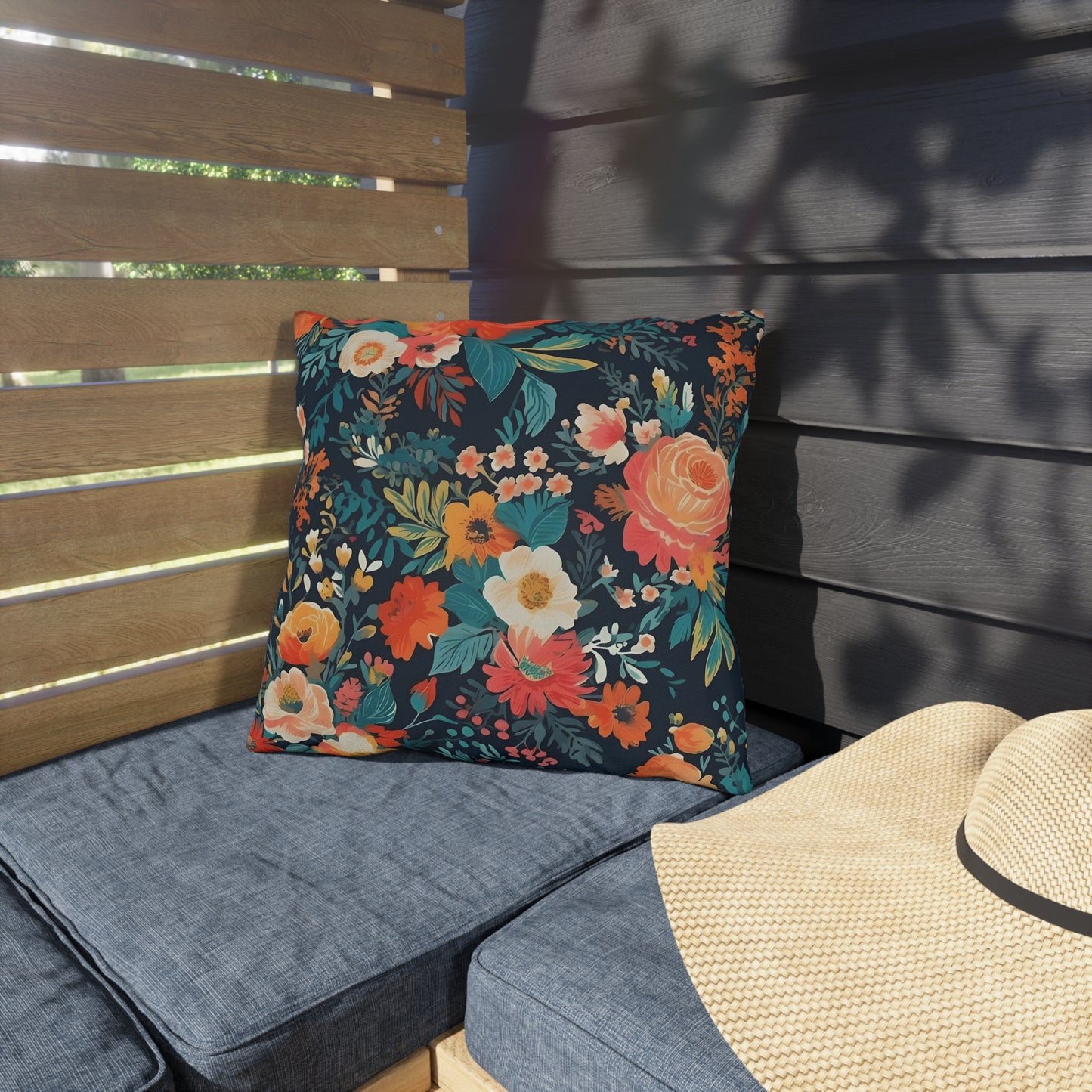 Vibrant Floral Outdoor Pillows