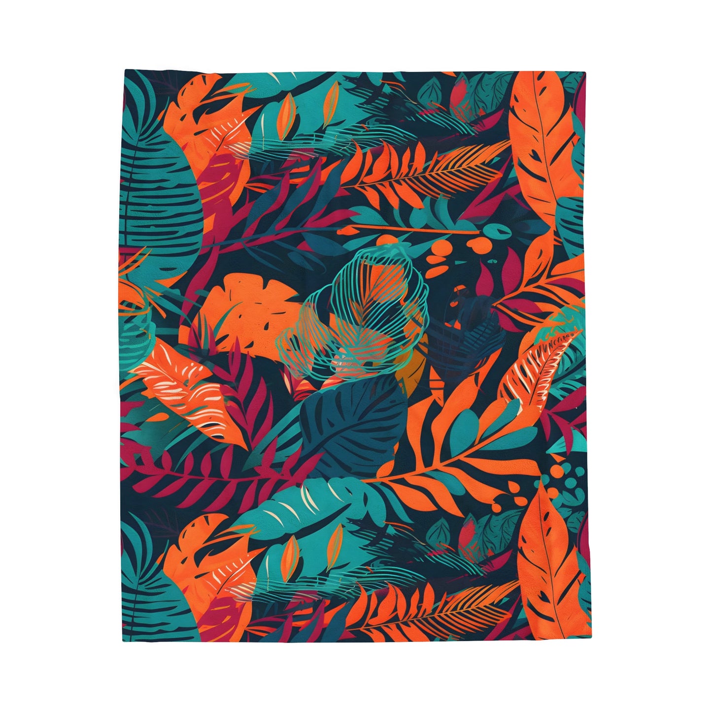 Jungle Print Plush Blanket