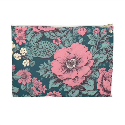 Vintage Inspired Florals Accessory Pouch