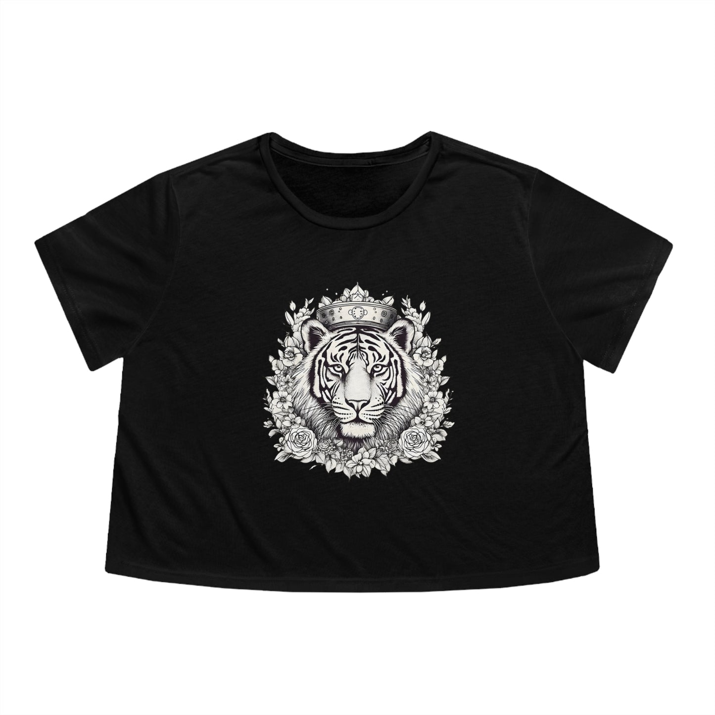 Crowned Tiger Cropped Tee (Women's)