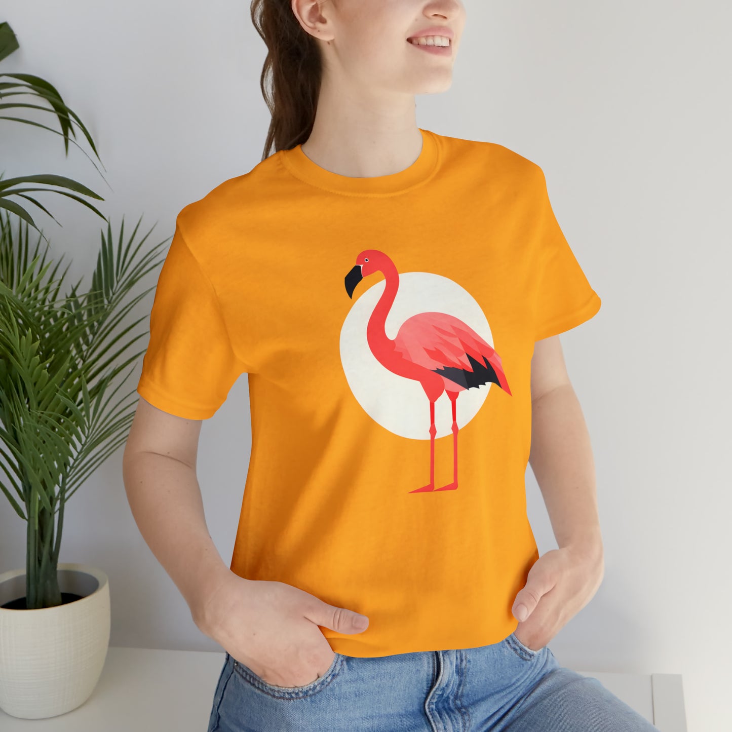 Flamingo and Moon Tee (Unisex)